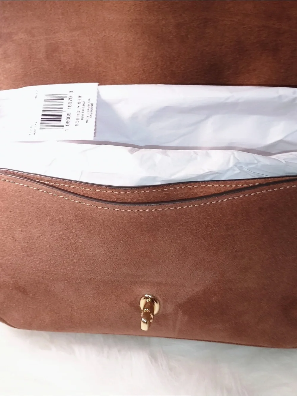 Coach Suede purse Hadley Shoulder Bag New
